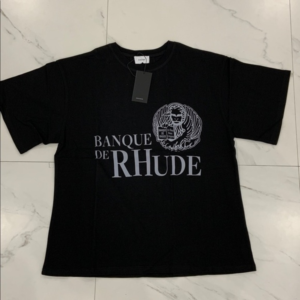 Banque de Rhude Black T-Shirt Men’s size Large